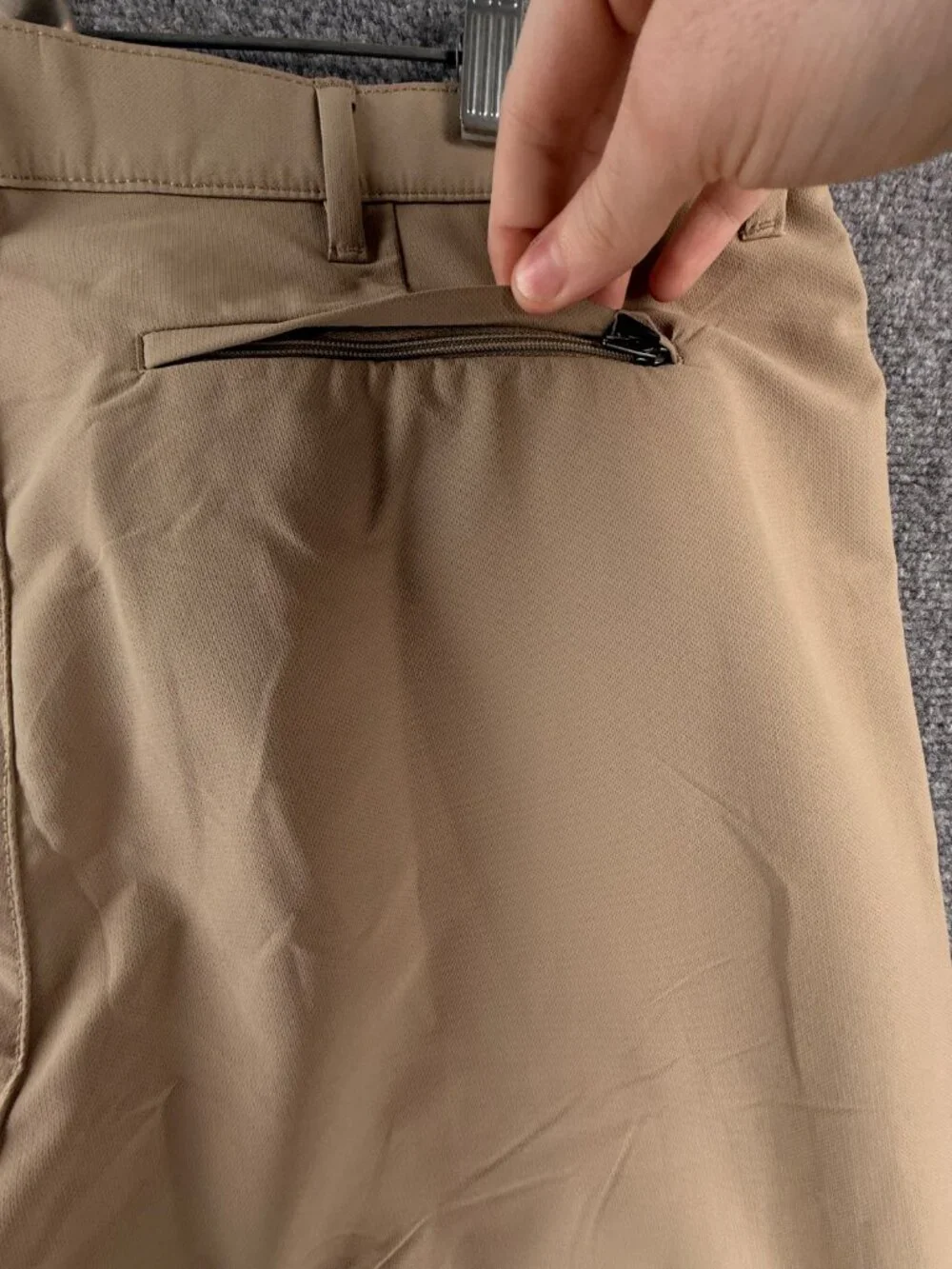 NWT Banana Republic Khaki Slim Chino Pants Flat Front Timber Wolf 38x30 Stretch